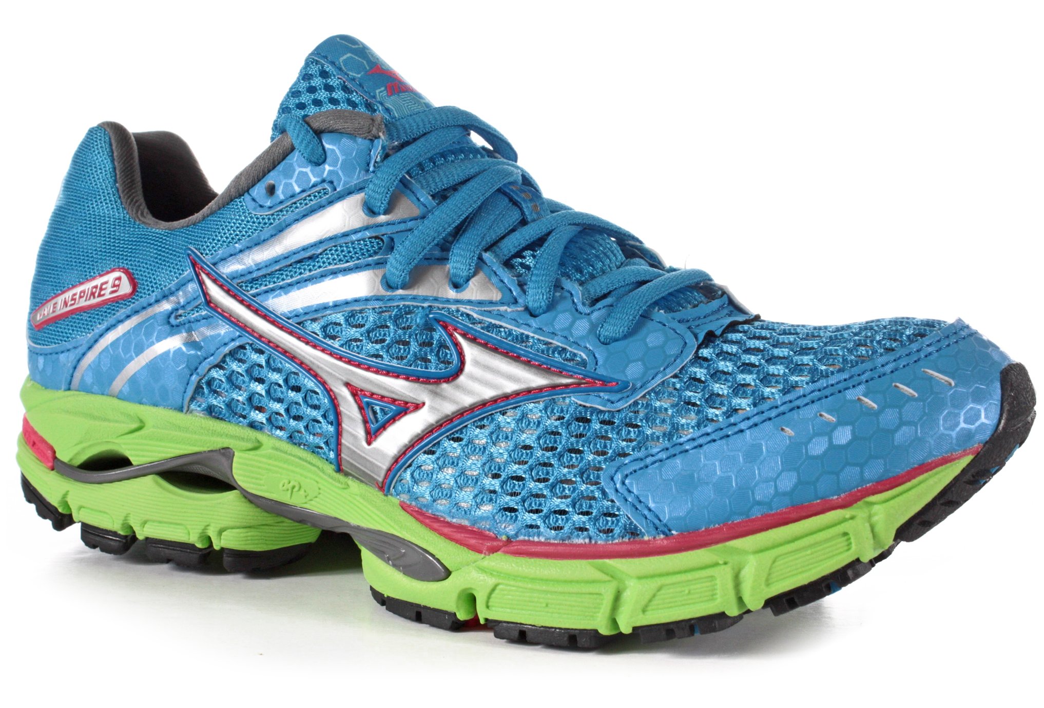 Mizuno Wave Inspire 9 W femme Bleu pas cher Mizuno Wave Inspire 9 W femme Bleu pas cher