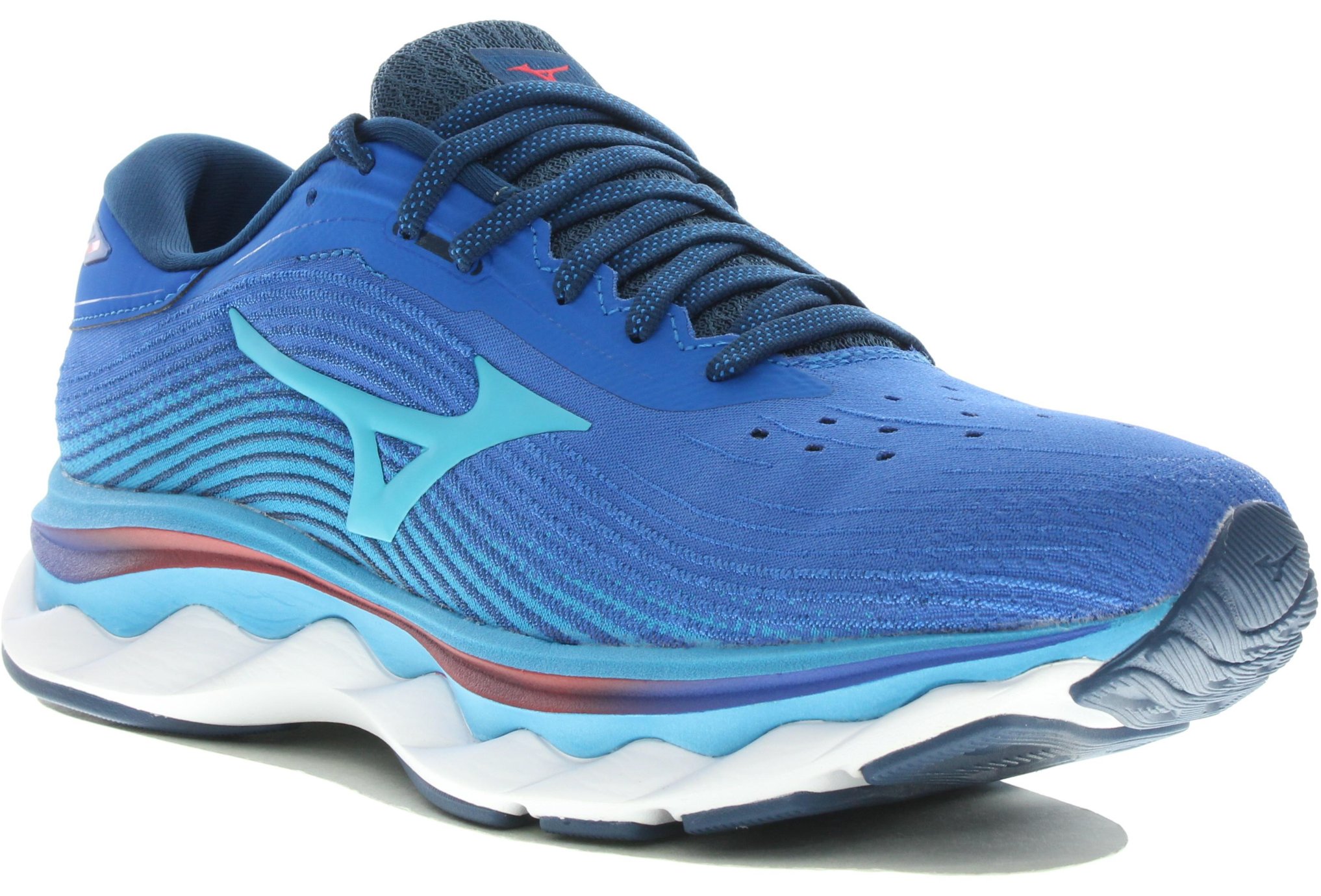 Mizuno Wave Sky 5 W femme Bleu pas cher