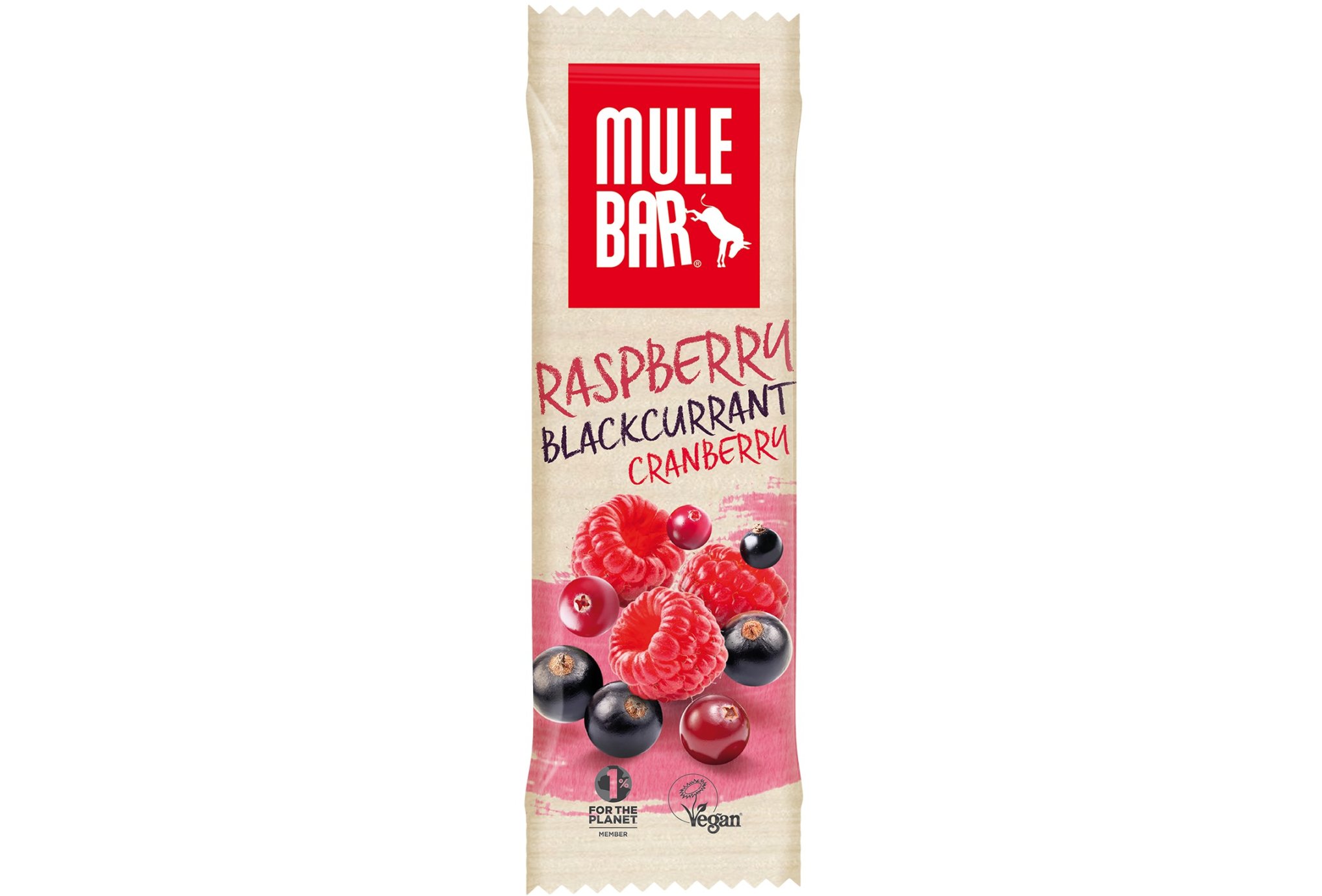 Mulebar Barre énergétique Bio Vegan - Fruits Rouges Diététique Barres