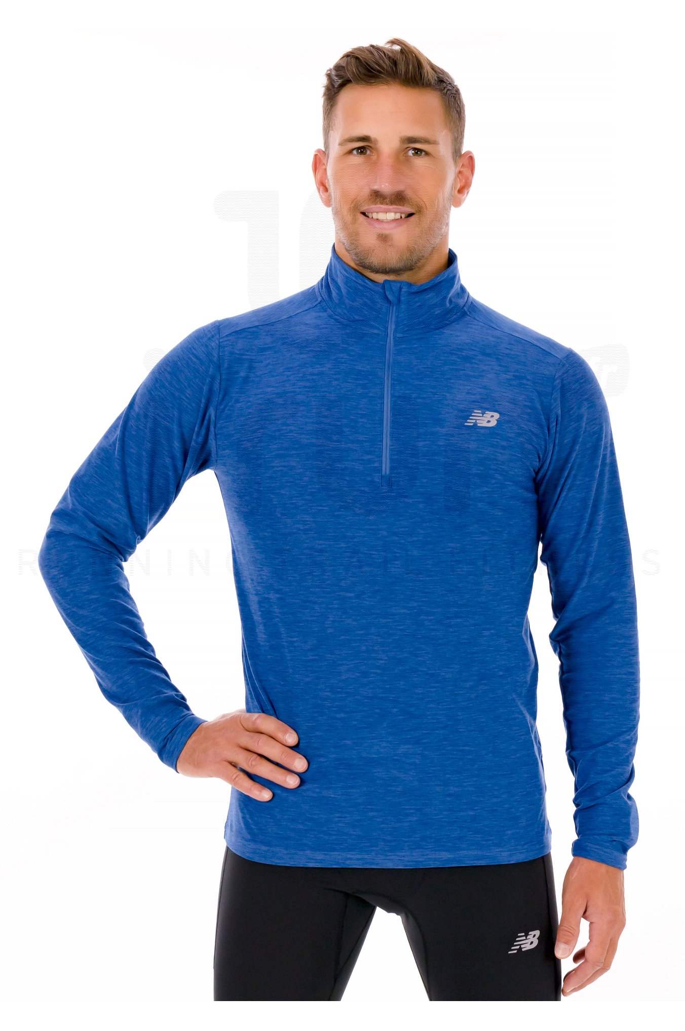 New balance men's impact 1/2 zip tee best sale