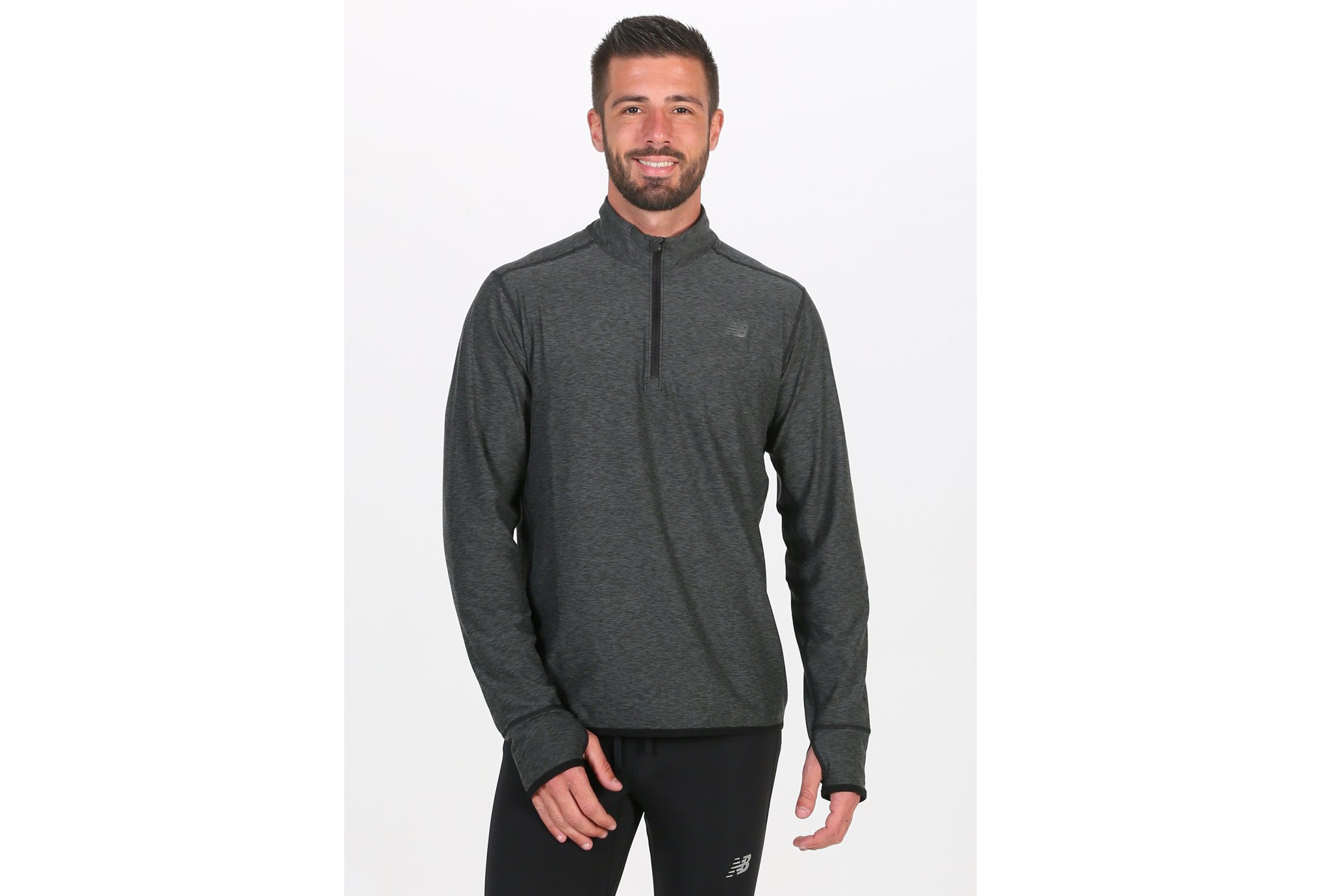 New Balance Transit Quarter Zip M vêtement running homme