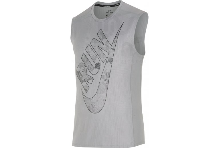 Nike Camiseta sin manga Breathe Cool Miler Print