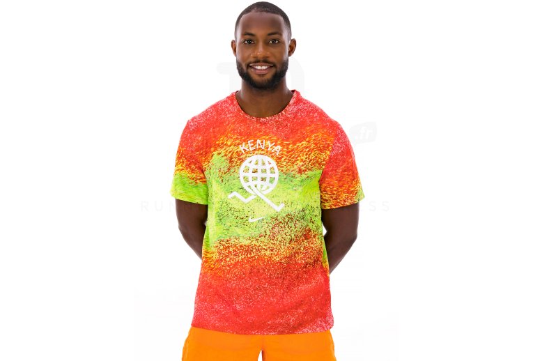 Nike dri fit miler orange best sale