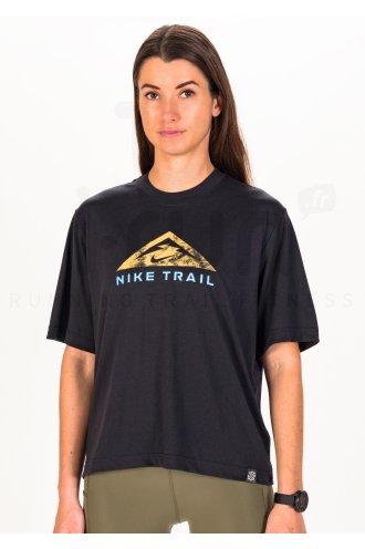 Nike T-shirt Running Dri-FIT Trail - Noir