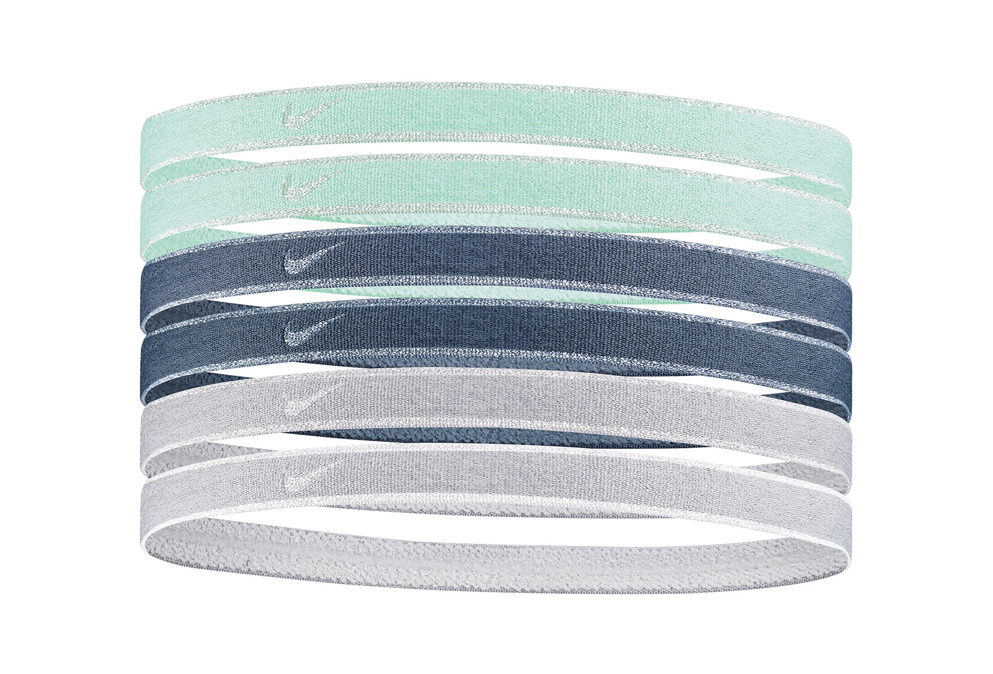 Nike Elastiques Headbands Metallic x6 Casquettes / bandeaux