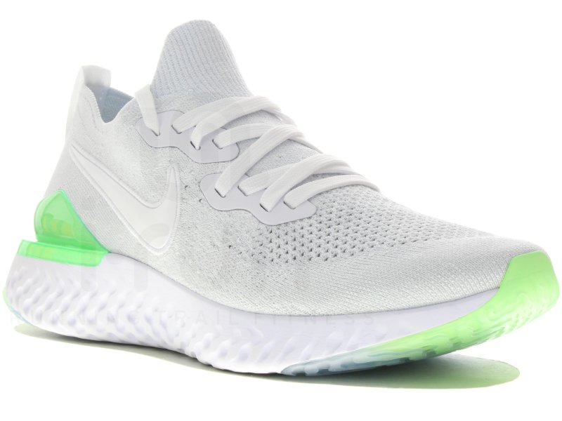 nike epic react flyknit 2 white mens