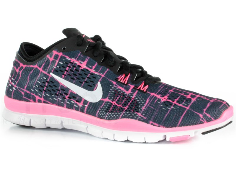 Nike Free 5 0 Tr Fit 4 Print W Femme Bleu Marine Pas Cher