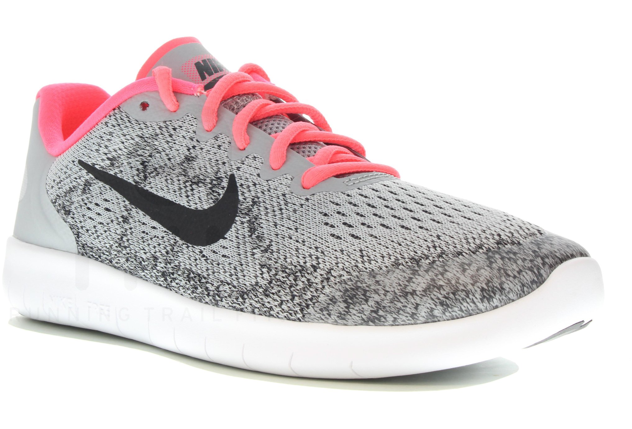 nike free rn flyknit femme argent