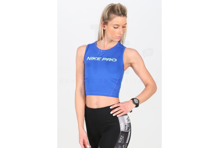 Nike camiseta de tirantes Pro Crop Veneer Excel