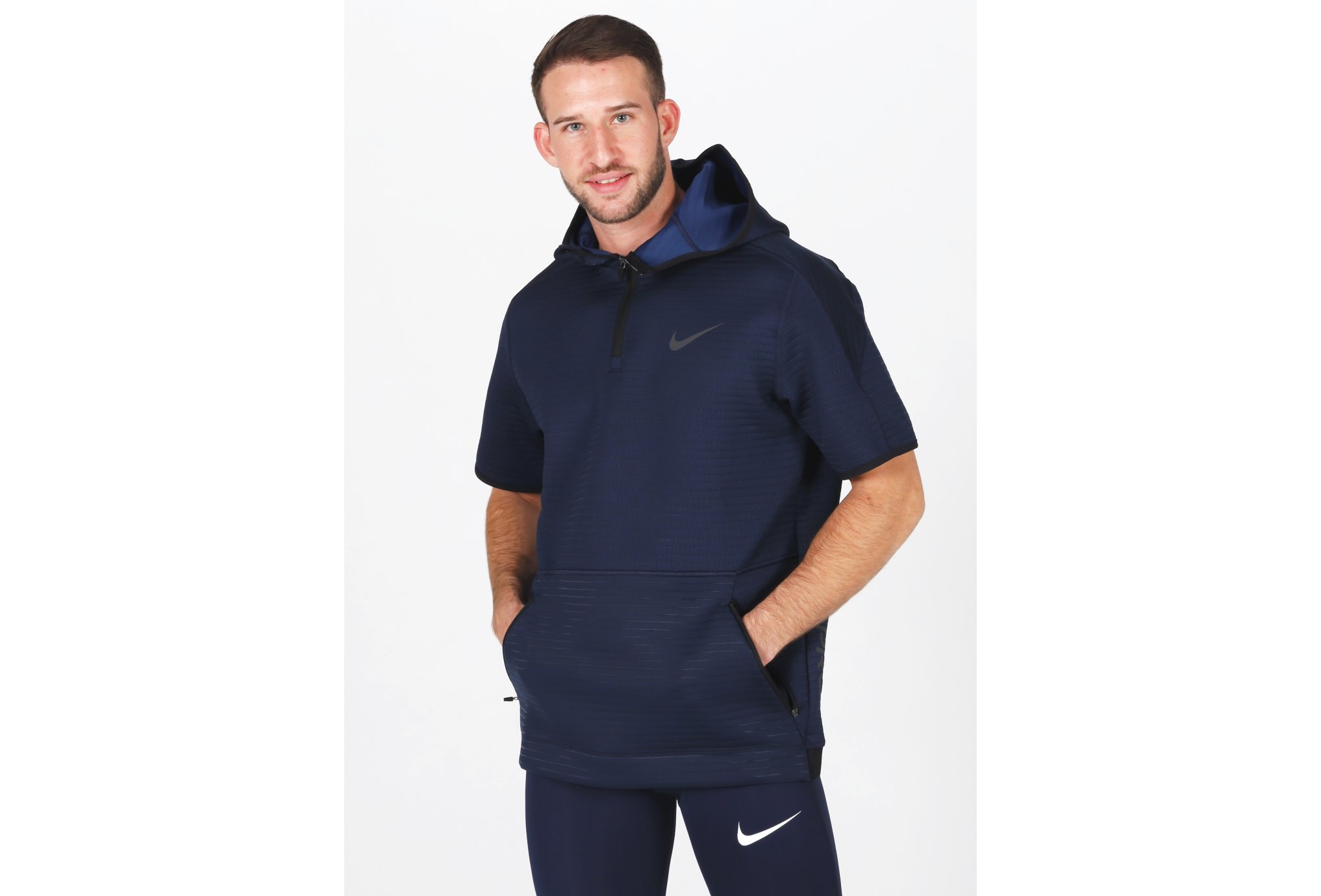 Nike Pro Hoodie 1/4 Zip M vêtement running homme