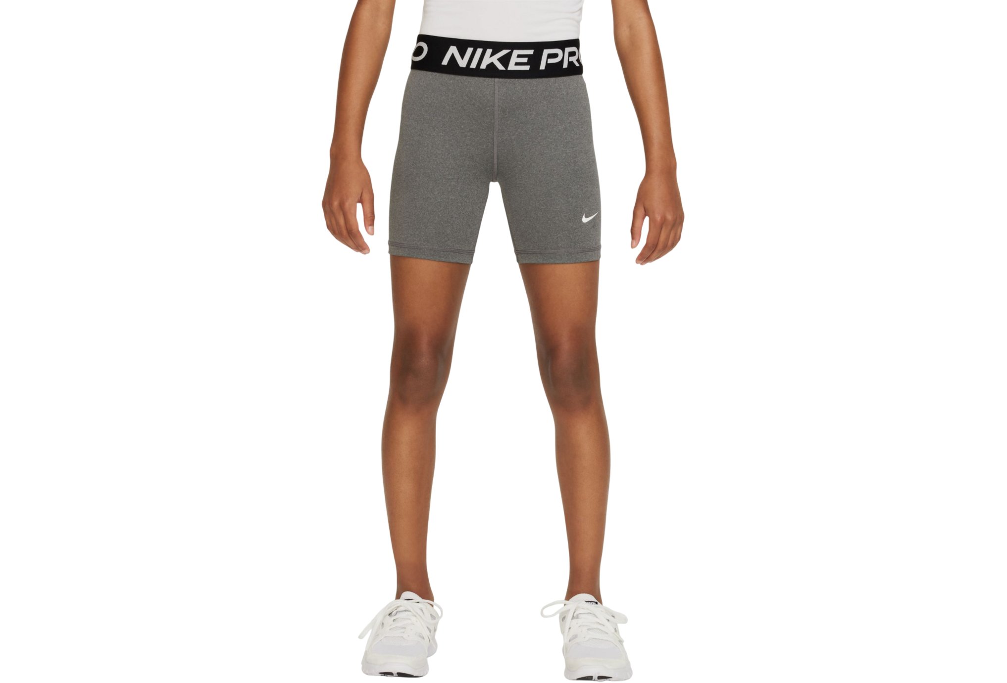 nike pro shorts gray