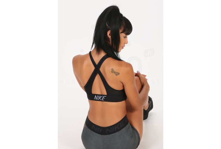 Nike sujetador deportivo Swoosh Striped Air Padded