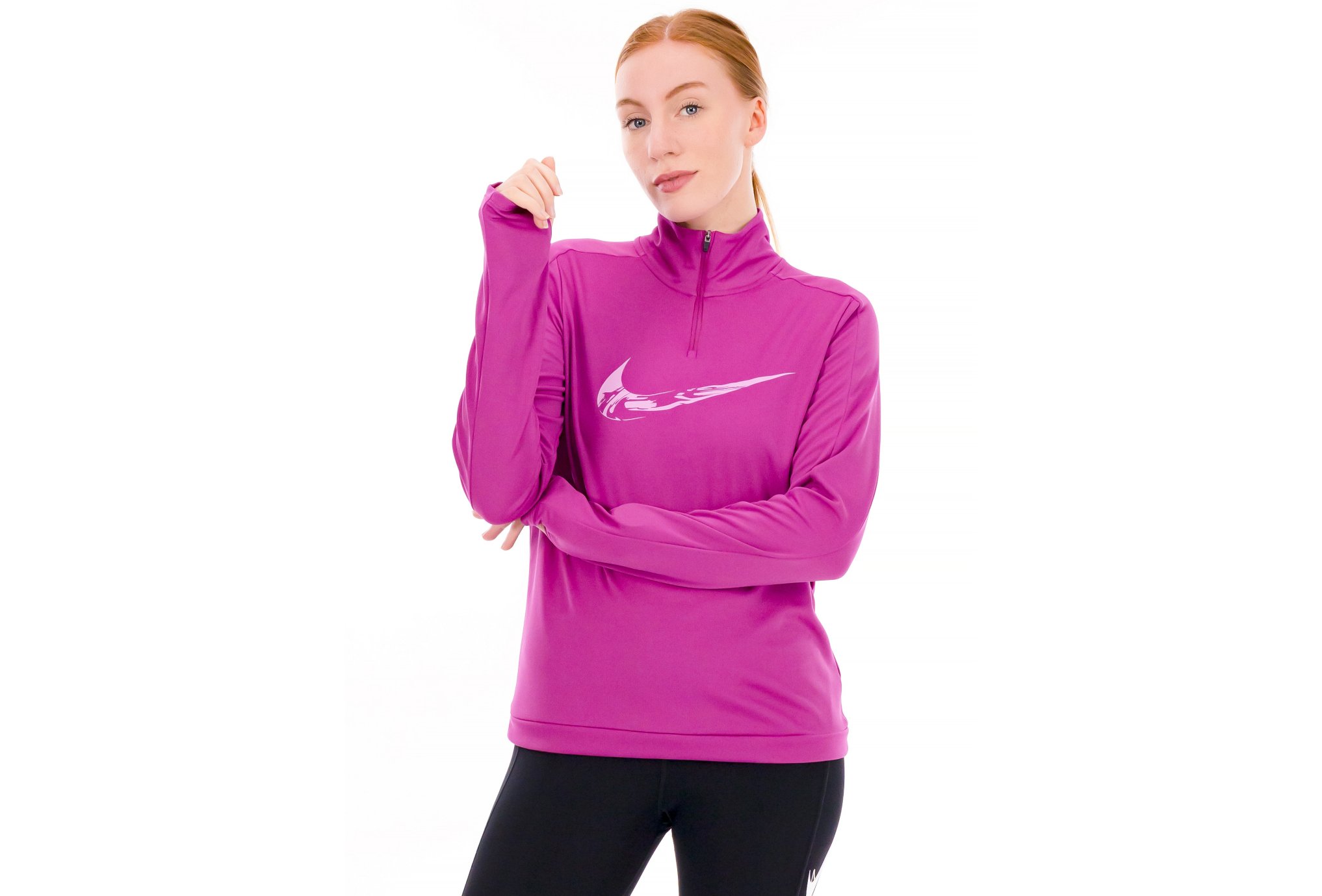 Pink Nike Women's Pro Femme Pullover Nike Pro W Special Offer - Main Image
