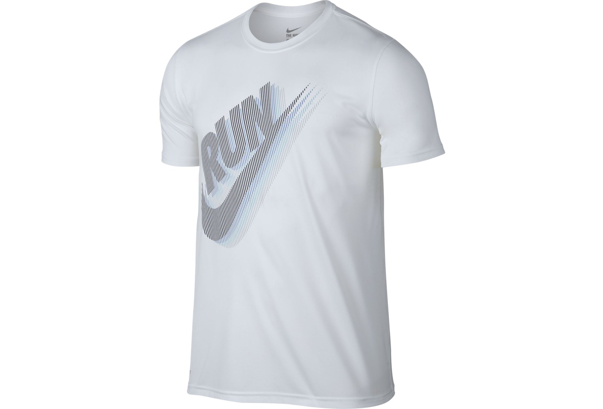 Nike Teeshirt Dry Running M homme Blanc pas cher