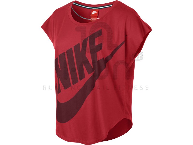 Nike Tee-shirt Signal W femme Rouge pas cher