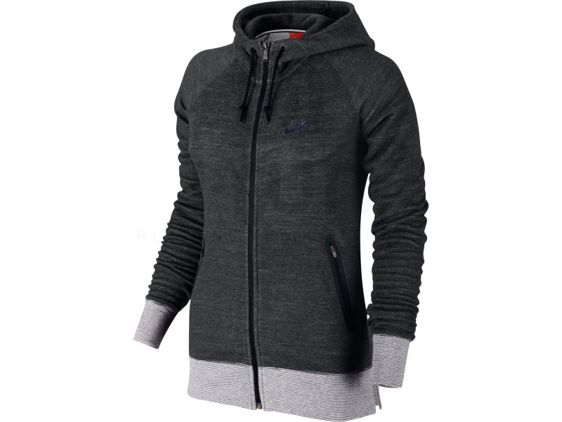 veste nike femme blanche et noir