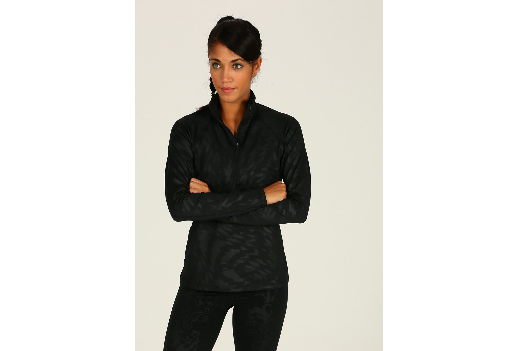 Nike Warm Top Half Zip Embossed W Diététique Vêtements femme