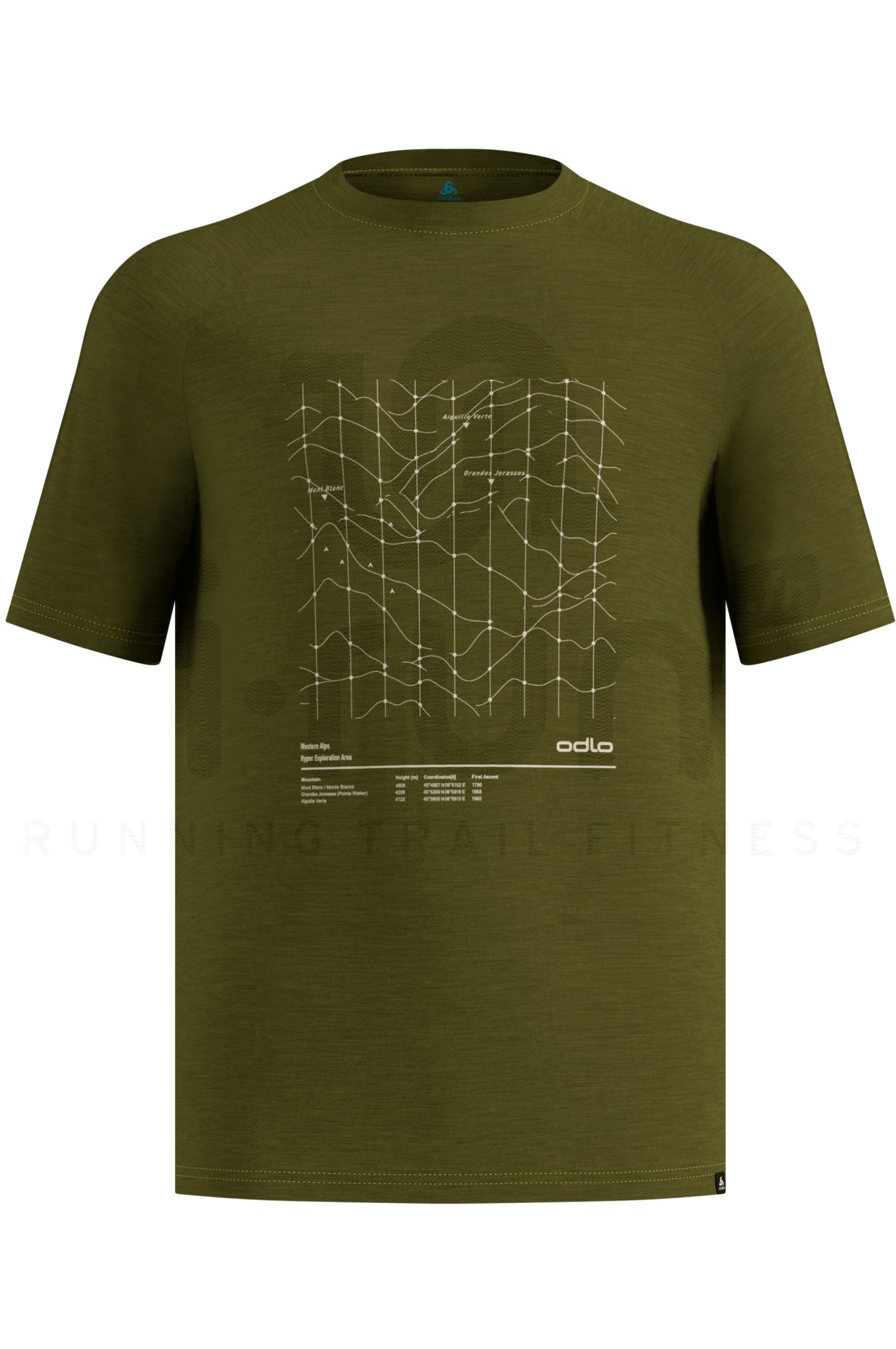 Odlo Ascent Merino Tencel Hyper Mapping