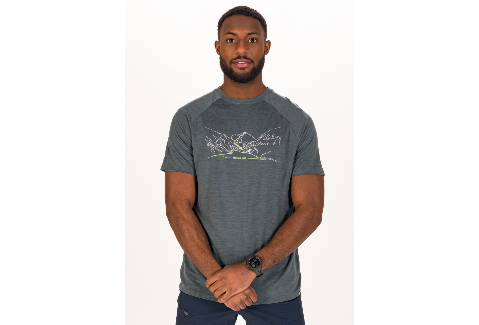 Odlo Haut à Motif Breaking Trail Femme - Ascent 365 Merino