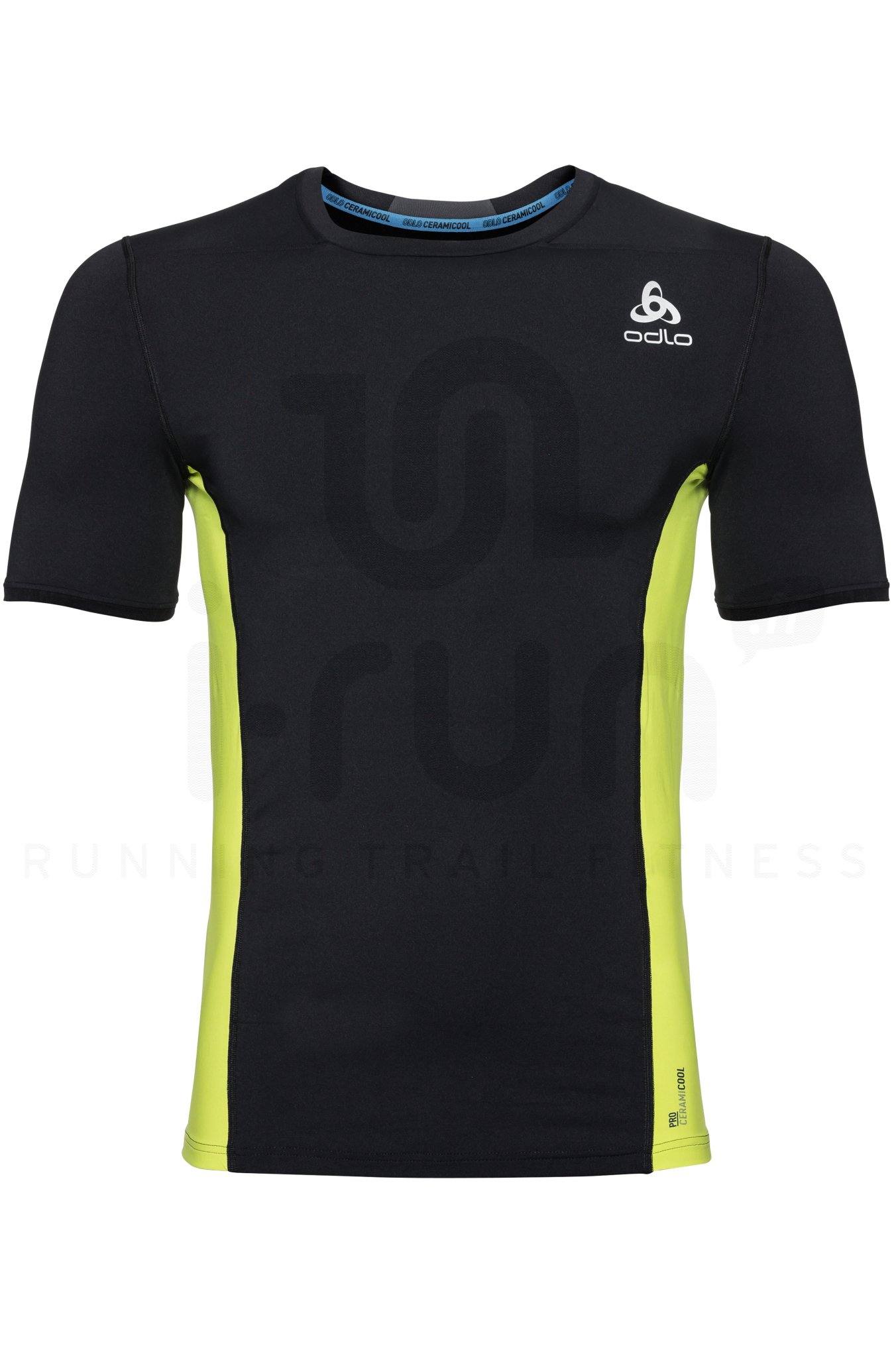 T-shirt Running Odlo Ceramicool Homme - Vert, Taille M, Léger Et Respirant