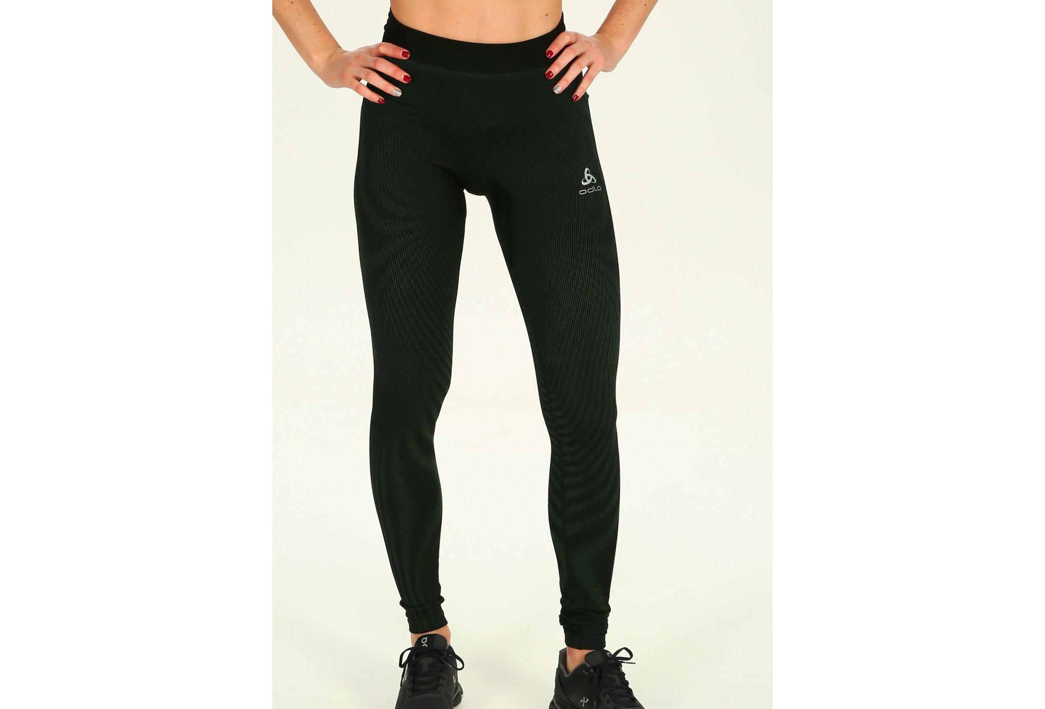 Odlo BL - Mallas Suaves Y Suaves Para Mujer, Negro