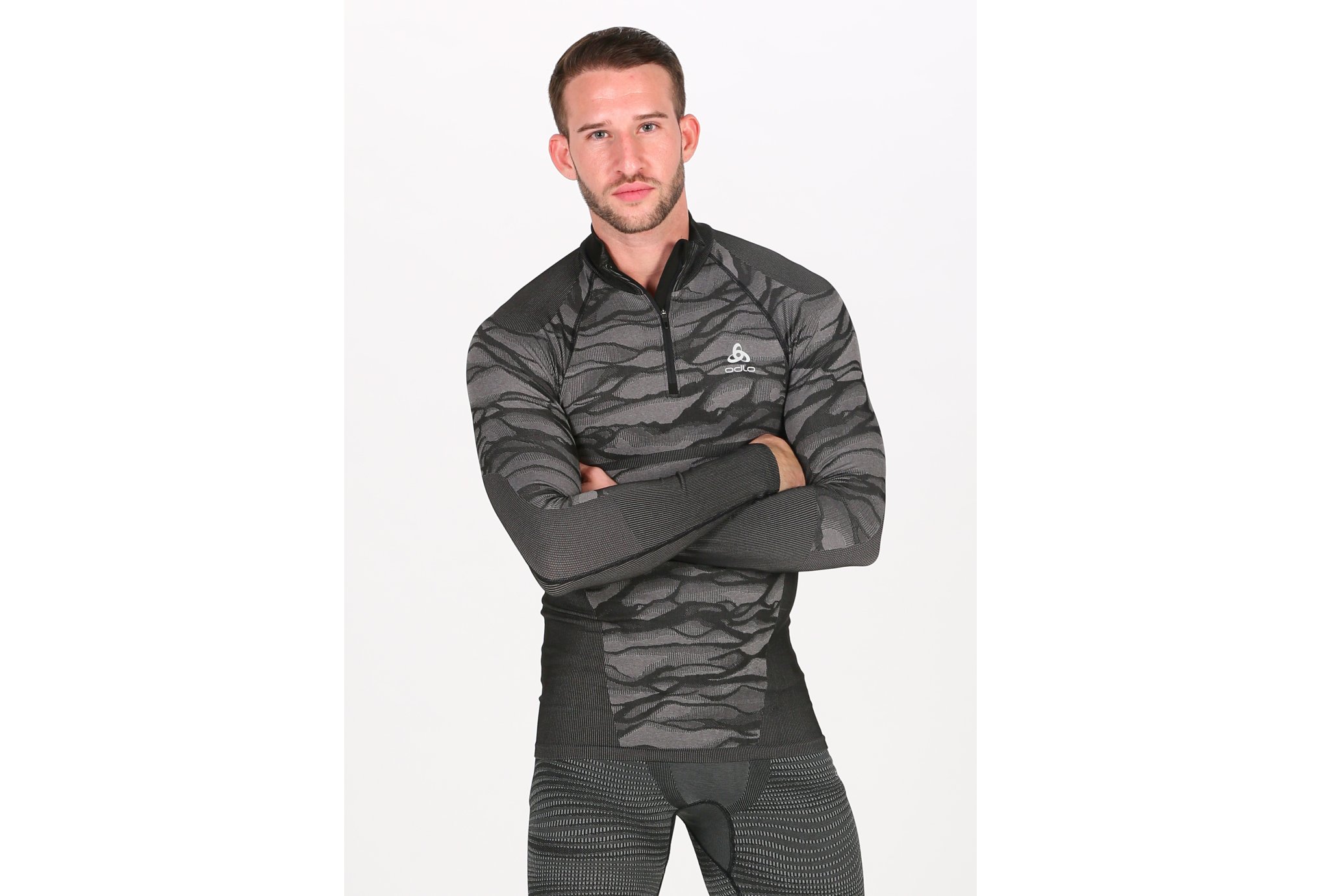 Odlo Performance Blackcomb 1/2 zip M vêtement running homme