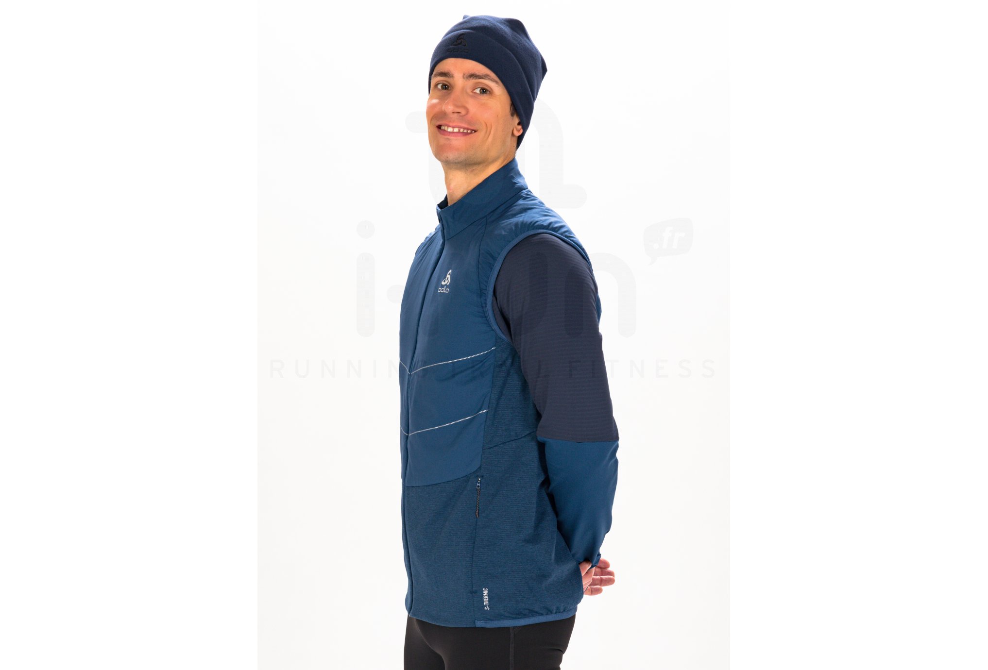 Hardloopjack Odlo Men Jacket Run Easy S-Thermic Black