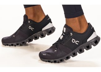 Cloud X Black /Asphalt - Zapatillas Running Hombre
