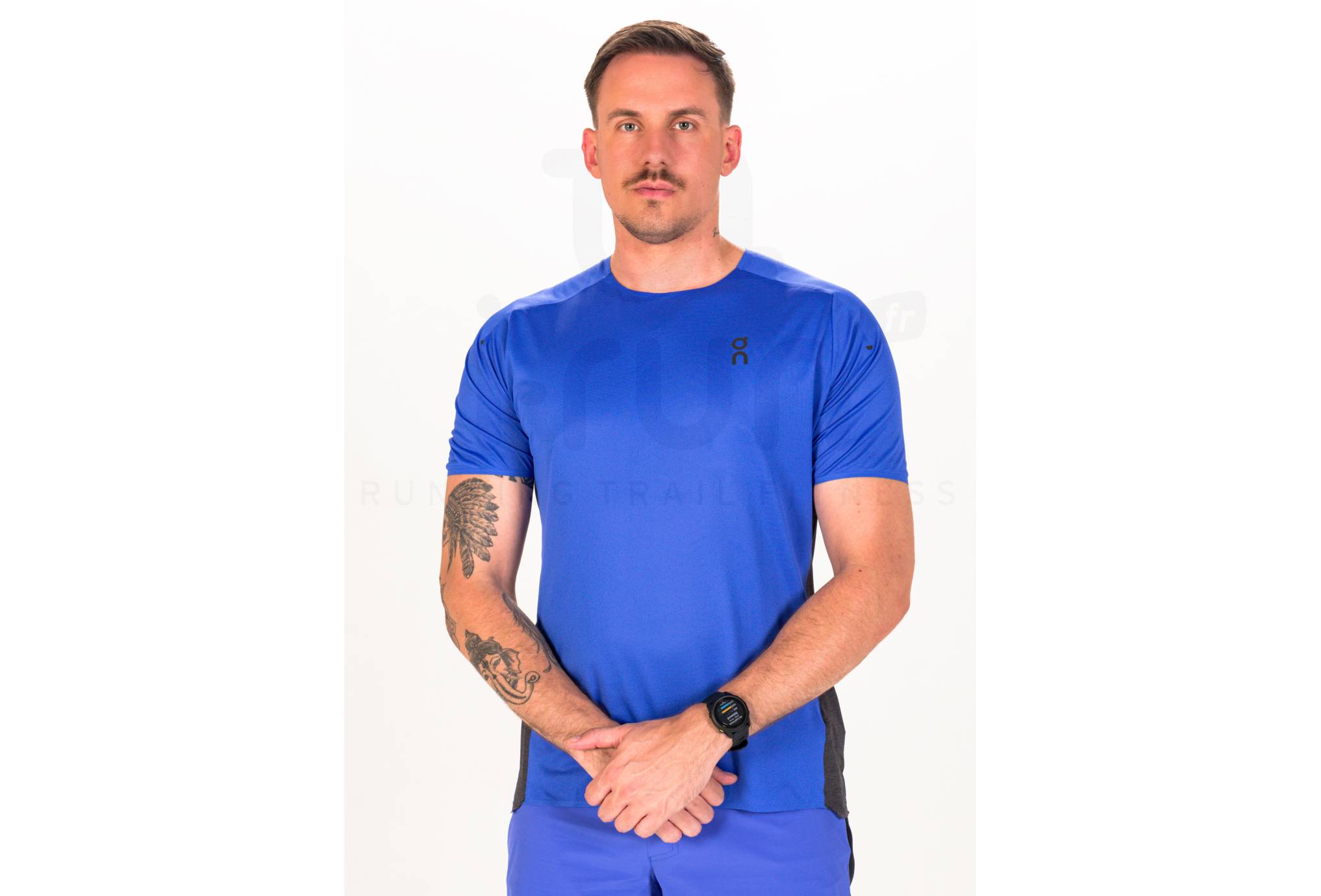 AMZSPORT T-Shirt Compression Homme Manches Courtes - Couche De Base Athlétique Course Gym Cool Dry