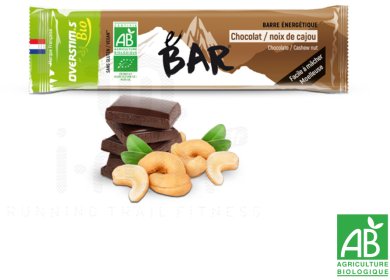 OVERSTIMS E-Bar Bio- Fves de cacao/Noix de cajou 