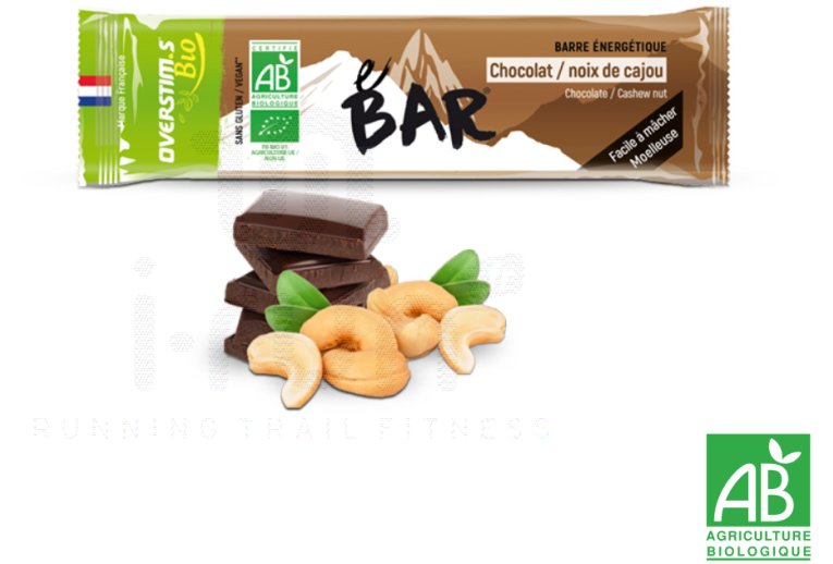 OVERSTIMS UTMB Bar Bio- Fves de cacao/Noix de cajou