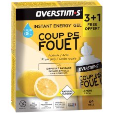OVERSTIMS Étui Gels Energie Instantanée Coup de Fouet 3+1 - Citron
