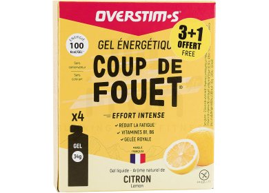 OVERSTIMS tui Gels Energie Instantane Coup de Fouet 3+1 - Citron 