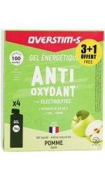 OVERSTIMS Étui Gels Liquides Antioxydant 3+1 - Pomme verte
