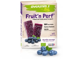 OVERSTIMS �tuis 4 barres Fruit'n Perf Bio - Myrtille sauvage