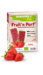 OVERSTIMS Étuis 4 barres Fruit'n Perf Bio - Fraise