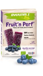 OVERSTIMS Étuis 4 barres Fruit'n Perf Bio - Myrtille sauvage