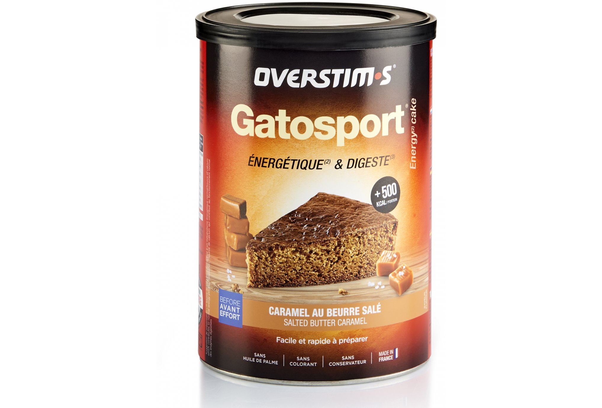 OVERSTIMS Gatosport 400 g - Caramel beurre salé Diététique Préparation