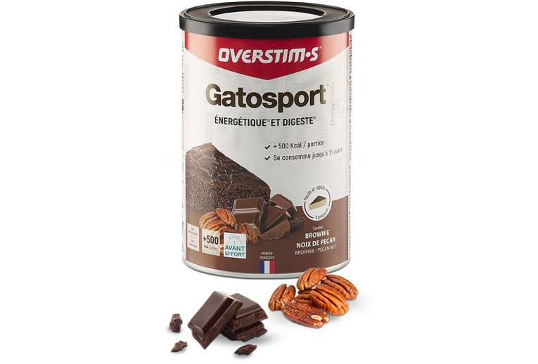 OVERSTIMS Gatosport 400 g - Brownie/nuez de pecn