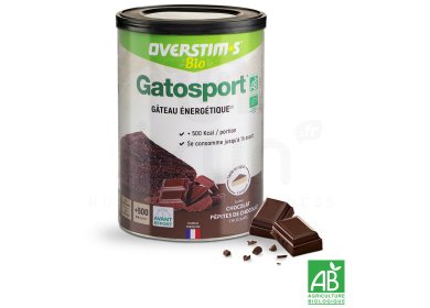 OVERSTIMS Gatosport Bio 400 g - Chocolat et ppites de chocolat 