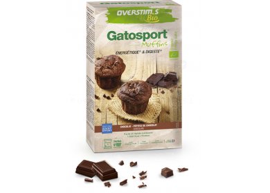 OVERSTIMS Gatosport Muffins Bio 400 g - Chocolat et ppites de chocolat 