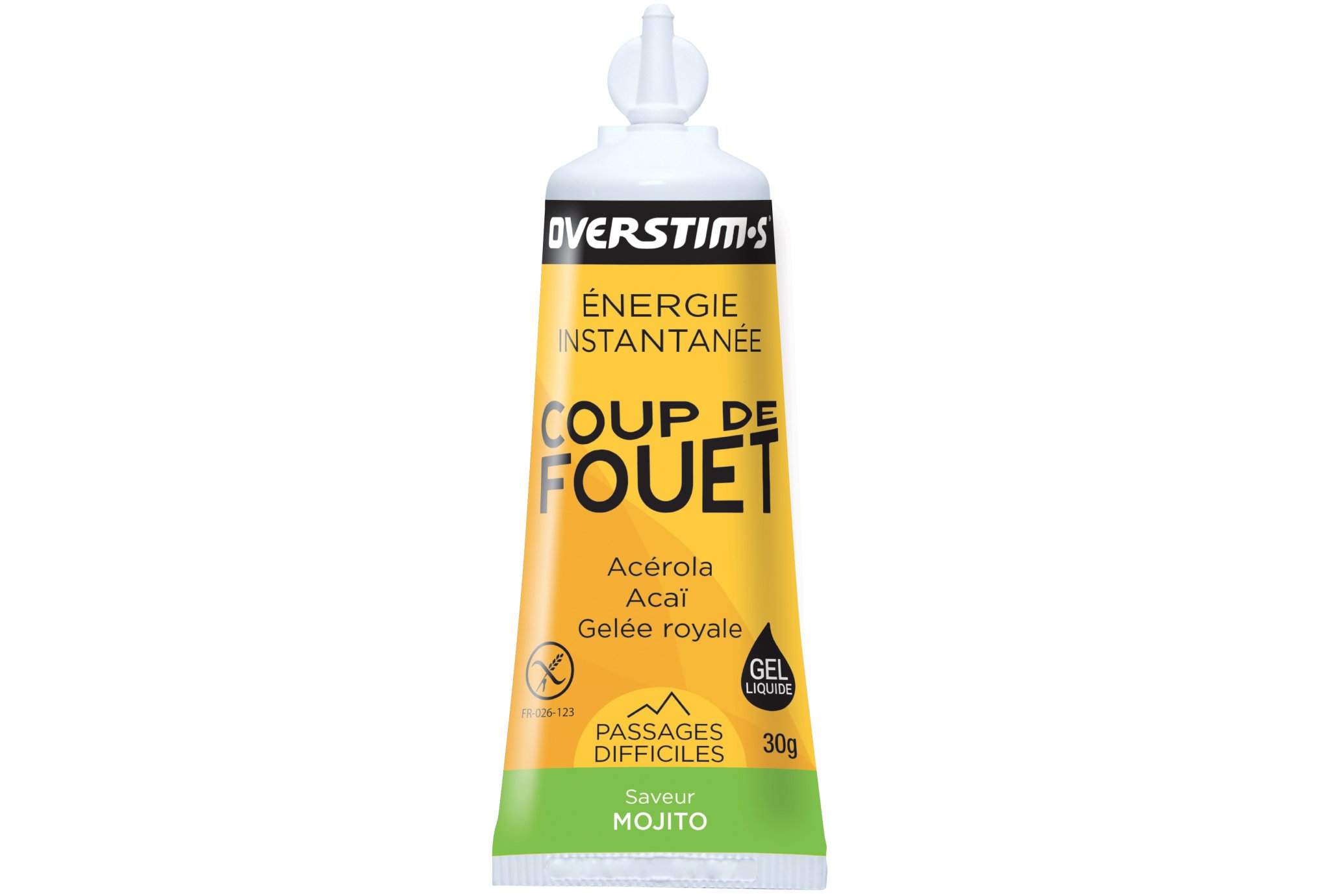 OVERSTIMS Gel Énergie Instantanée Coup de Fouet - Mojito Diététique Gels