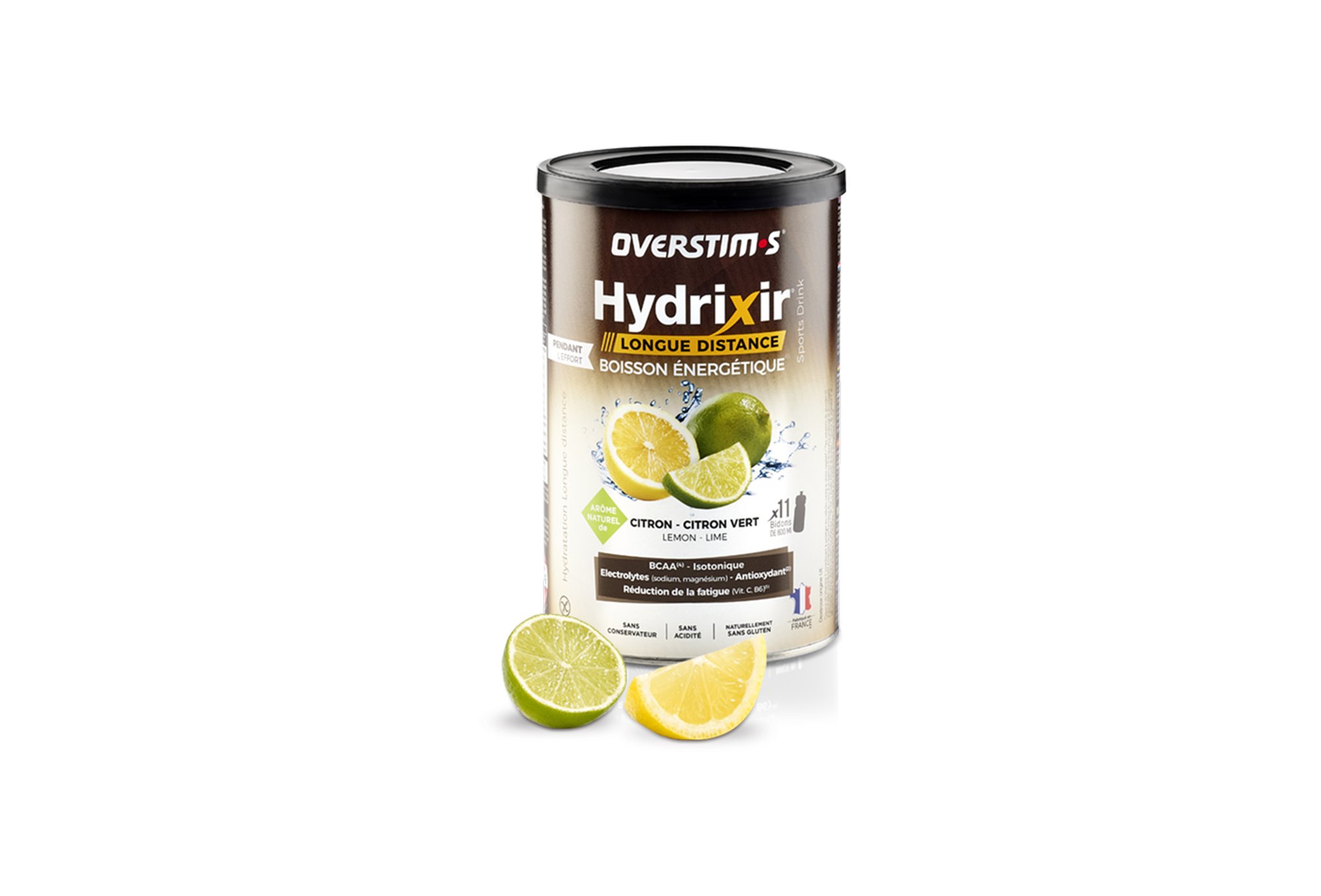 OVERSTIMS Hydrixir Longue Distance 600g - Citron/citron vert Diététique Boissons