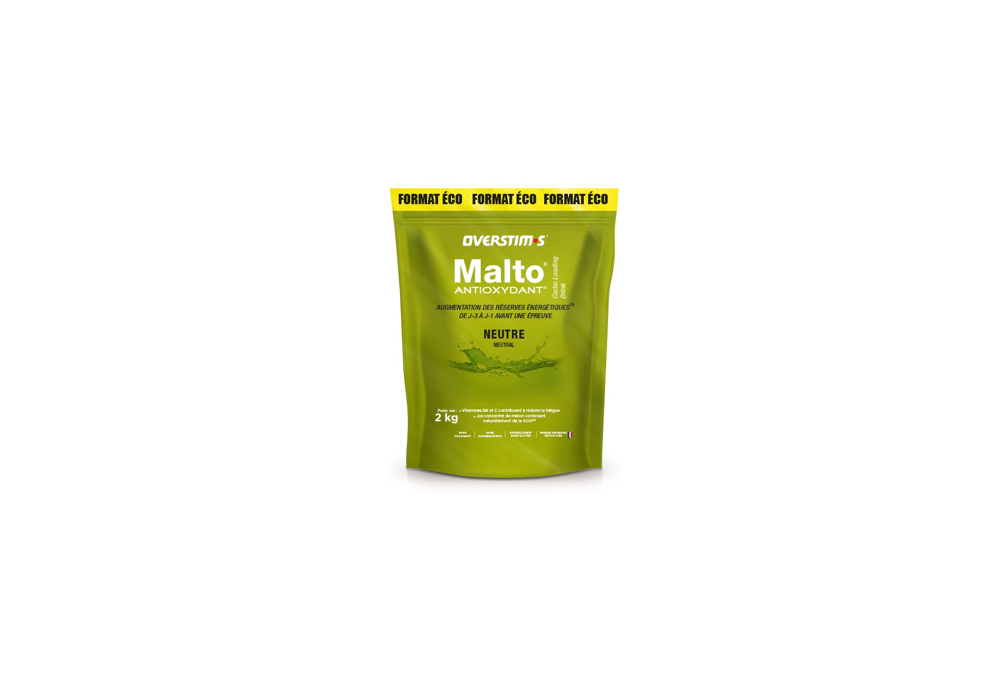OVERSTIMS Malto Antioxydant 2 kg - Neutre Diététique Préparation