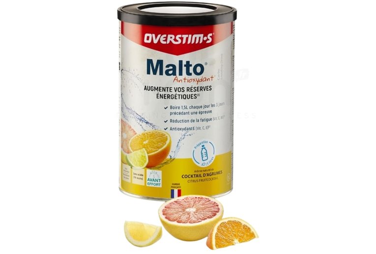 OVERSTIMS Malto Antioxydant 450 g  - Cocktail d'agrumes