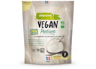 OVERSTIMS Vegan Protéines Bio 700 g - Vanille
