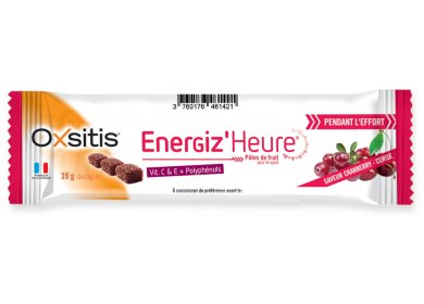 Oxsitis Pte de Fruits Energiz'Heure - Cranberry/Griotte 