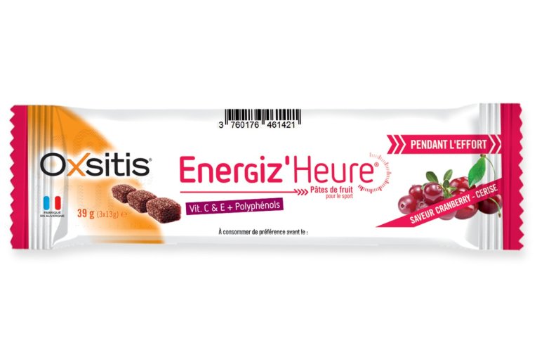 Oxsitis Pasta de frutas Energiz'Heure - Ar�ndano rojo / Cereza