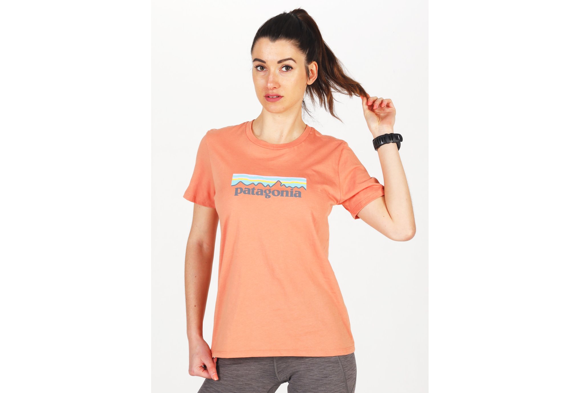 Patagonia Pastel P-6 Logo Organic Cotton Crew W vêtement running femme