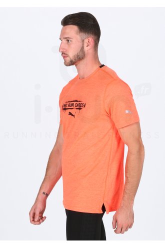 tee shirt puma homme orange